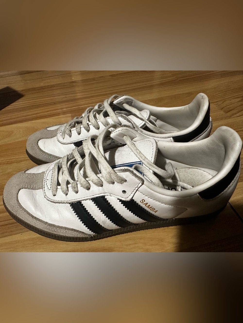 Adidas Samba — White/Grey 🤍